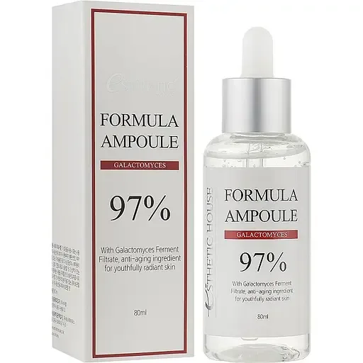 Esthetic House Сироватка для обличчя з ферментованими дріжджовими грибами Formula Ampoule Galactomyces, 80 мл