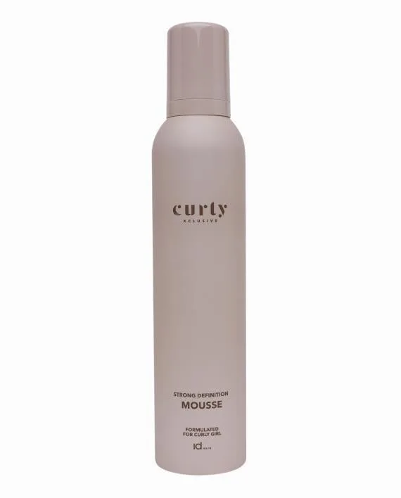 Сильний структурувальний мус IdHair для волосся Curly Xclusive Strong Definition Mousse 250 мл
