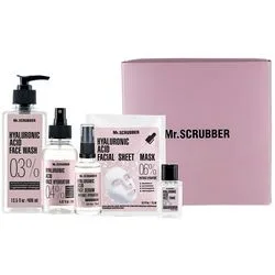 Подарунковий набір Mr.Scrubber "Hyaluronic Acid" (gel/400ml + ton/30ml + spr/150ml + ser/30 ml + sh/mask/15 ml)