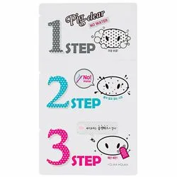 Набір патчів від чорних крапок "Без води" Holika Holika Pig Nose Clear Black Head 3-Step Kit No Water