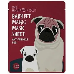 Антивікова тканинна маска "Мопс" Holika Holika Baby Pet Magic Mask Sheet Anti-Wrinkle Pug