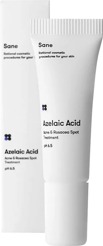 Гель для обличчя Sane Acne & Rosacea Spot Gel від прищів для точкового нанесення з азелаїновою кислотою 10 мл