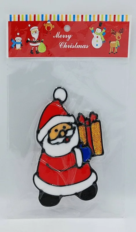 Новорічна наліпка SKY Санта Клаус Merry Christmas в асортименті 14.5 x 23 см 1 шт.