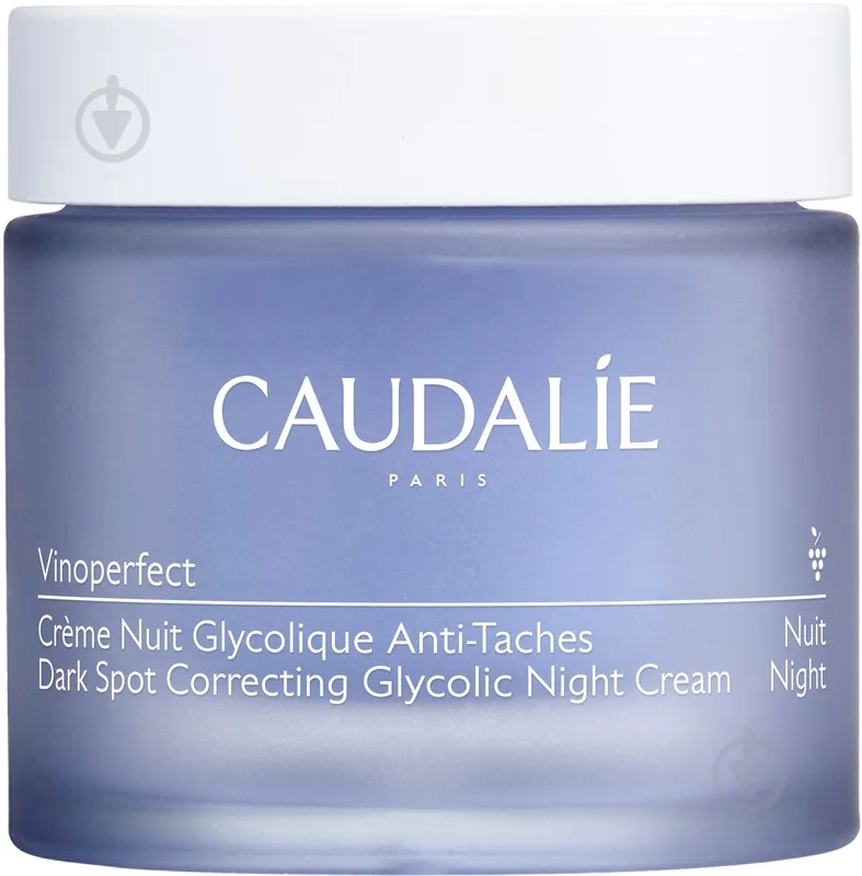 Крем для обличчя нічний Caudalie Vinoperfect для сяйва шкіри з гліколевою кислотою 50 мл