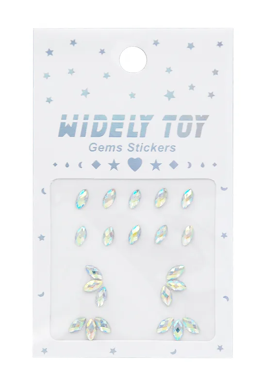 Violetta Блискучі стрази для обличчя та тіла Widely Toy,1 шт