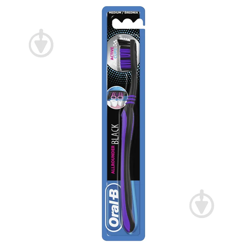 Зубна щітка Oral-B Всебічне чищення Black середньої жорсткості 1 шт.