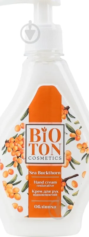 Крем для рук BIOTON COSMETICS відновлювальний Обліпиха 350 мл