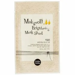 Тканинна маска з рисовим вином "Макголлі" Holika Holika Rice Wine Brightening Mask Sheet