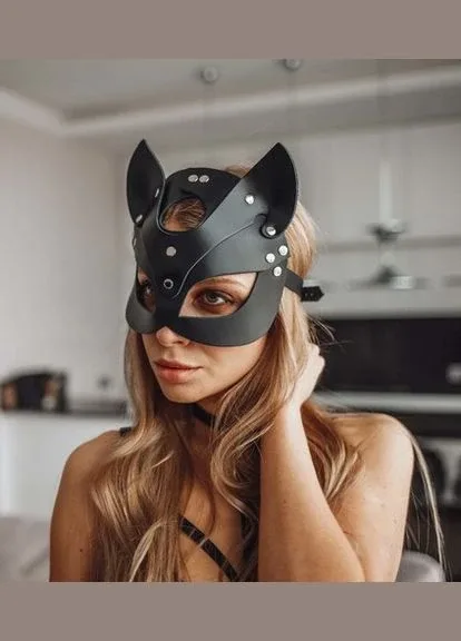 Маска кішки карнавальна маскарадна для вечірки Cat Ear BDSM фетиш маска BDSM фетиш маска Lovetoy (303878551)