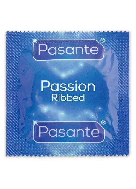 Презервативи Ribbed Passion — Презервативи зі стимулювальними ребрами. Срок до 12/2026 Pasante (317206225)