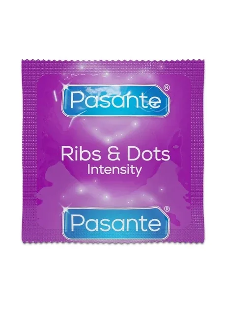 Презервативи Intensity (Ribs & Dots) — Презервативи з точково-ребристою поверхнею Pasante (317206222)