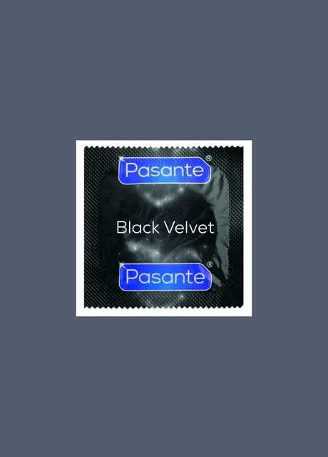 Презервативи Black Velvet - Чорні за кольором і більш широкі Pasante (317206214)