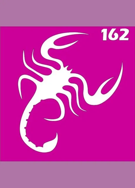 Трафарет скорпіон для біо-тату хною, блиск тату № 162 Boni Kasel (395405670)