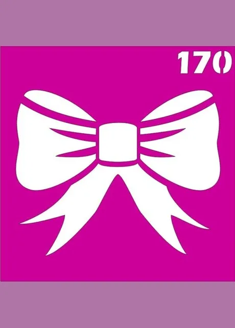 Трафарет бант для біо-тату хною, блиск тату № 170 Boni Kasel (395405693)