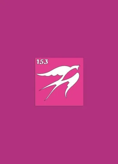 Трафареті для часів біотату, блиск-тату, тату хній. "ластівка" No153 Boni Kasel (395405643)