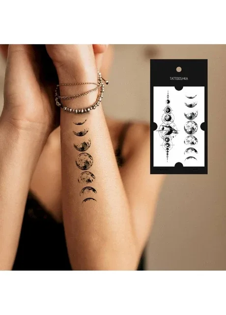 Тату "Місяць і планети" Tattooshka (303140657)