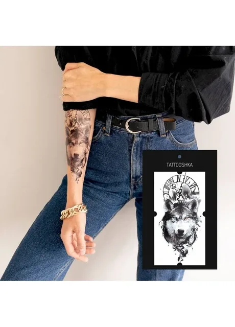 Тату "Неприборканий вовк" Tattooshka (303140427)