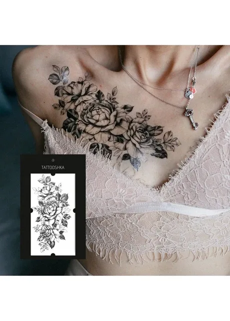 Тату "Троянди пів-рукав" Tattooshka (303140520)