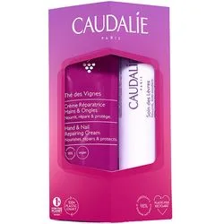 Набір "Дует The Des Vignes" Caudalie LipHand Duo The Des Vignes (hand/and/nail/cream/30ml + lip/cond/4,5g)