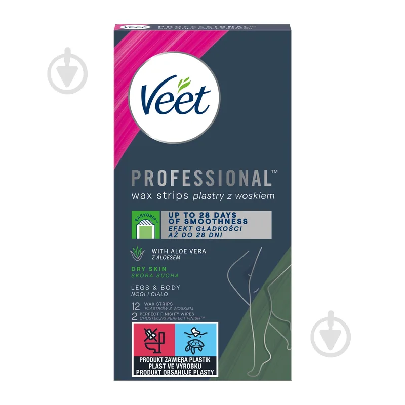 Воскові смужки Veet Professional для сухої шкіри 12 шт./уп.