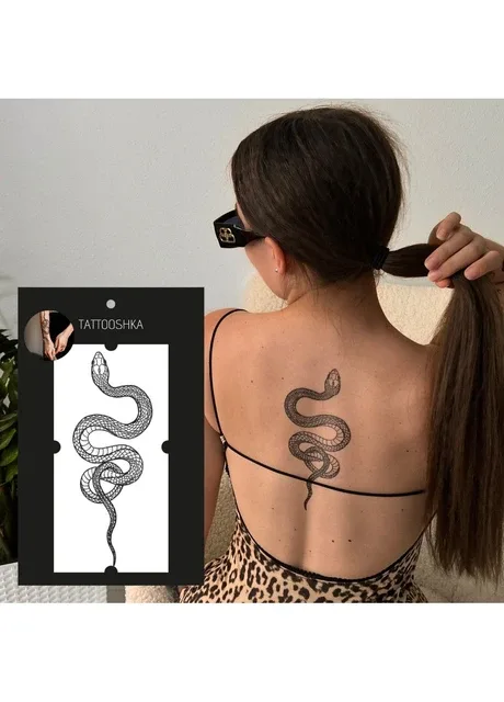 Тату "Змія 20 см" Tattooshka (303140391)