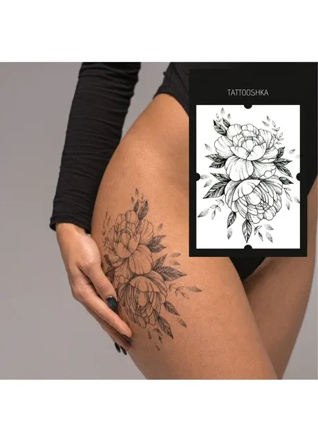 Тату "Великий піон" Tattooshka (303140370)