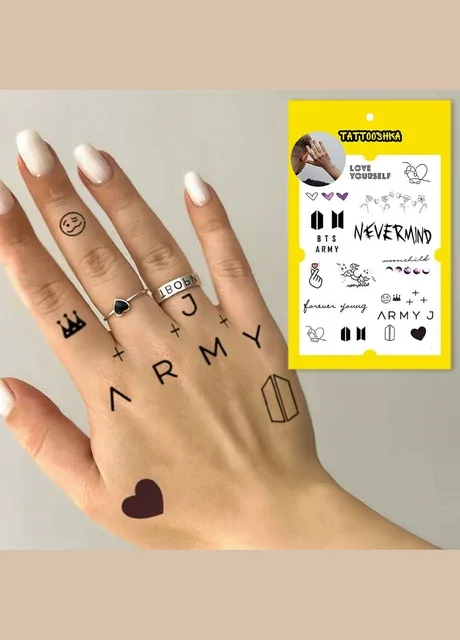 Набір тимчасових тату BTS Tattooshka (305077923)