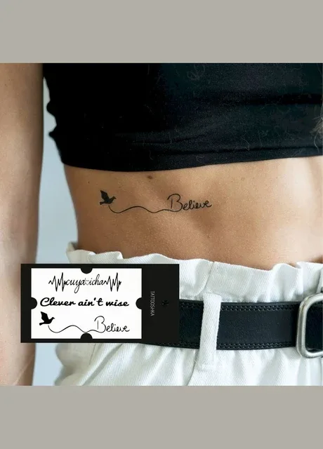 Набір тимчасових водостійких тату Believe Tattooshka (314963911)