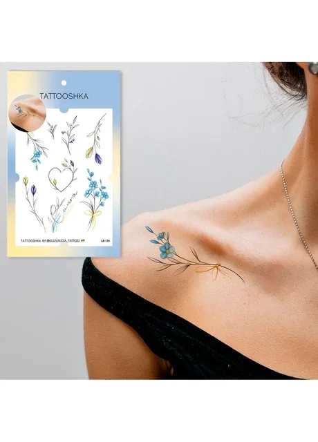 Тату набір "Українські гілочки" Tattooshka (303140593)