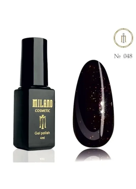 Гель лак для нігтів бордовий №048 4 мл Milano Трифазний гель лак (379717707)
