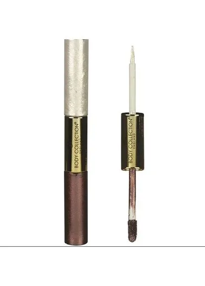 Стійкі рідкі двухсторонні тіні для повік Body Collection Double-Sided Liquid Metallics Cream Eyeshadow & Glitter Liner - Frozen No Brand (300674557)