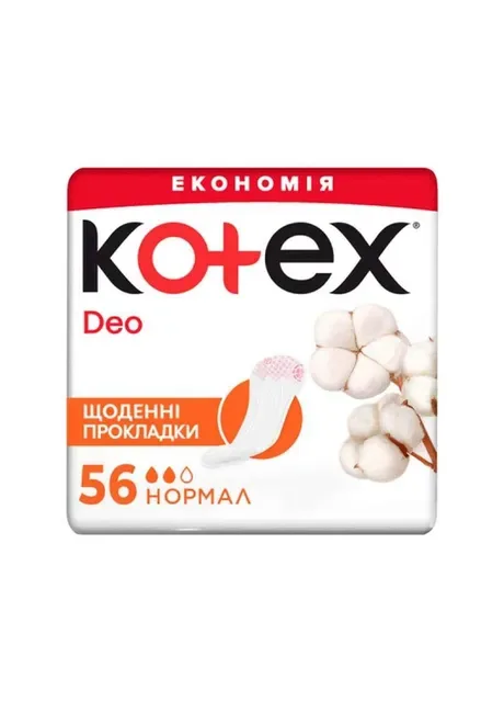 Прокладки щоденні Deo 56 шт. ТМ Kotex (303417675)