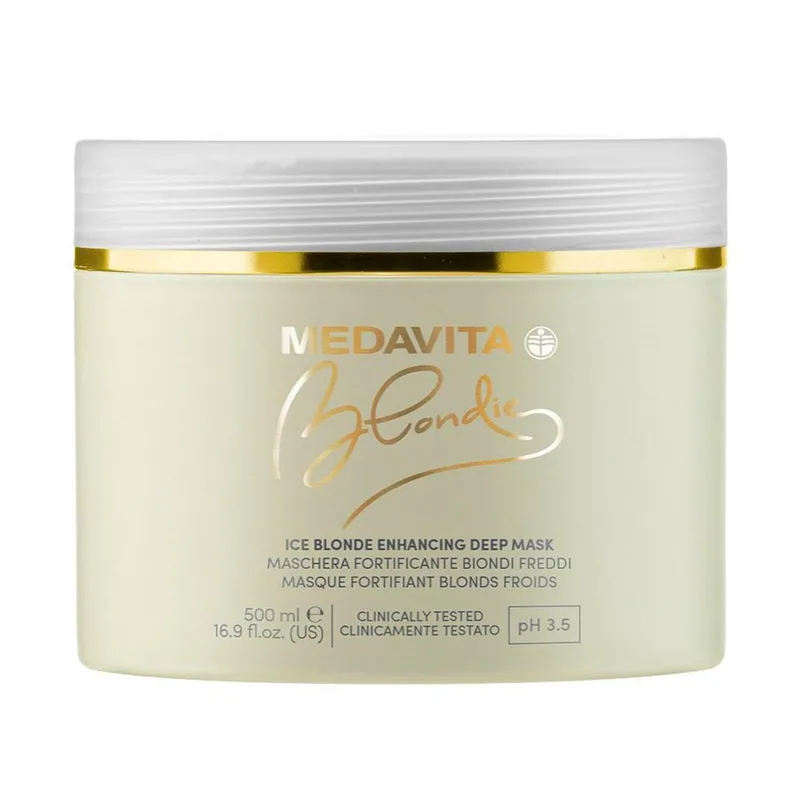 Маска для захисту та посилення холодних відтінків блонду Medavita Blondie Ice Blonde Enhancing Deep Поживна (02386)