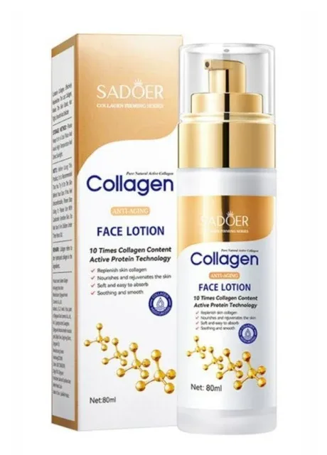 Лосьйон для обличчя з екстрактом колагену Collagen Face Lotion, 80 мл SADOER (377733779)