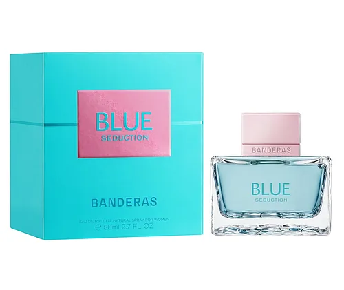 Оригінальна туалетна вода для жінок ANTONIO BANDERAS Blue Seduction For Women 80 мл, квітковий водяний аромат