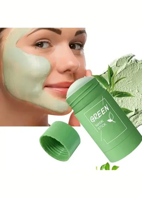 Маска стик для глибокого очищення та звуження пор обличчя GREEN TEA Stick Mask з органічною глиною 40 г No Brand (308390413)