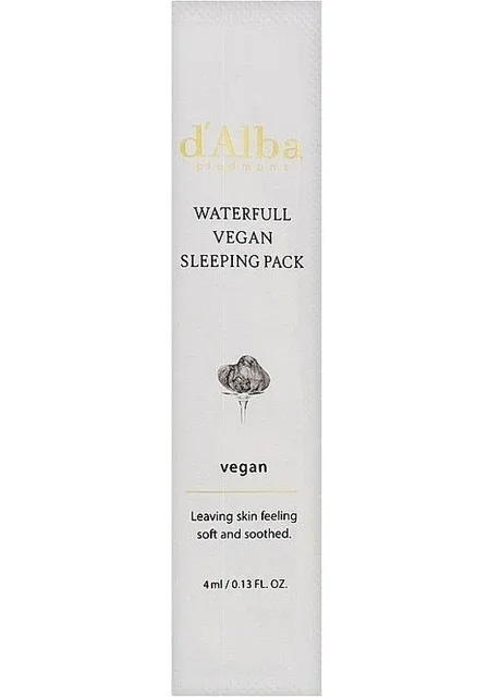 Гелева маска для сну 4 мл Waterfull Vegan Sleeping Mask D'ALBA (365729382)