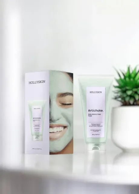 Охолоджувальна ліфтинг-маска проти набряків Artichoke Skin Perfecting Mask, 250 мл Hollyskin маска для обличчя (409118285)