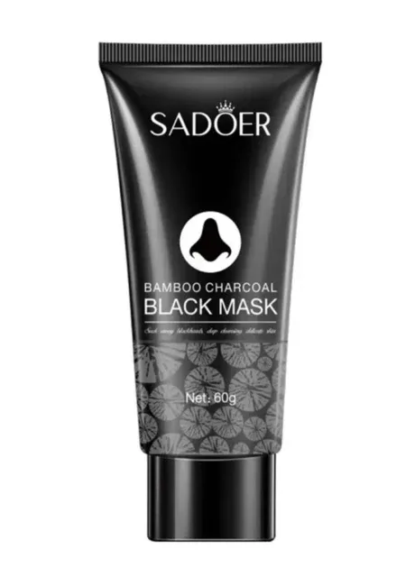 Маска для обличчя для видалення чорних крапок Bamboo Charcoal Black Mask, 60 мл SADOER (369145481)