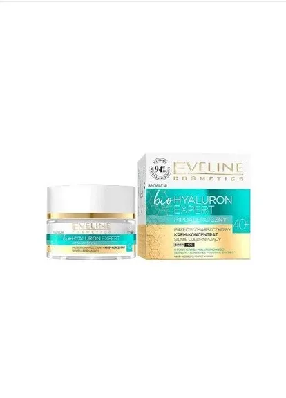 Eveline Cosmetics Крем для обличчя ніч 40+ Bio Hyaluron Expert 50 мл — Крем, Польща (258616042)