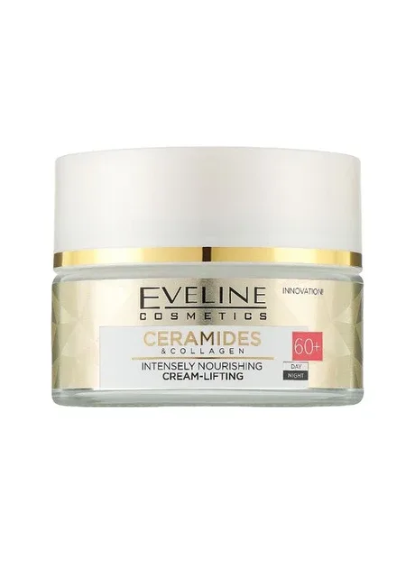 Eveline Cosmetics Крем для обличчя CERAMIDES & COLLAGEN 60+ живильний денний та нічний 50 мл 9982 — Крем, Польща (345730213)