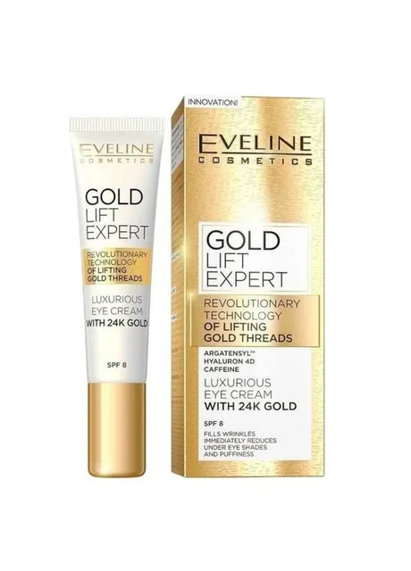 Eveline Cosmetics Крем для шкіри навколо очей GOLD LIFT EXPERT проти зморшок SPF 8 15 мл 1975 — Крем, Польща (340110492)