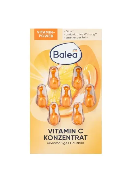Сироватка для обличчя Vitamin C, 7 капсул Balea (363052896)