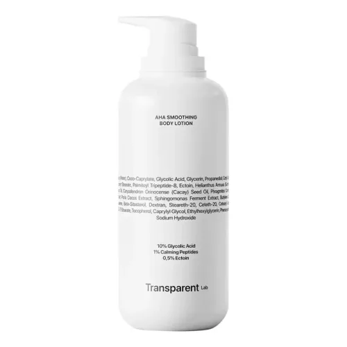 Розгладжуючий лосьйон для тіла з АНА кислотами TRANSPARENT LAB AHA Smoothing Body Lotion — обʼєм 400 мл