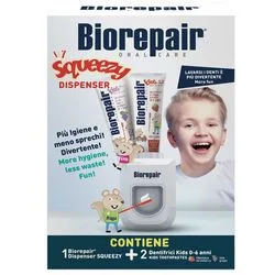 Набір "Веселе мишеня" + диспенсер Biorepair Kids Set (toothpaste/2*50ml + dispenser)