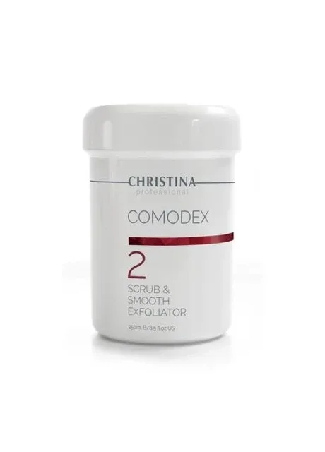 Вирівнювальний Скраб- Ексфоліатор pH 7.0 - 8.0 Scrub & Smooth Exfoliator Comodex 250 мл Christina (386294174)