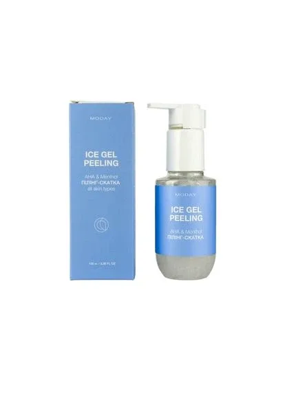 Відлущуюча пілінг-скатка для обличчя Ice gel peeling на основі AHA кислот та ментолу 100 мл MODAY (336191552)