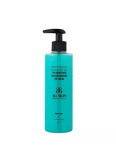 Зволожувальний очисний гель Regular Moisturizing Cleansing Gel Restoring Skin Microbiome 245 мл AG Skin (386294059)