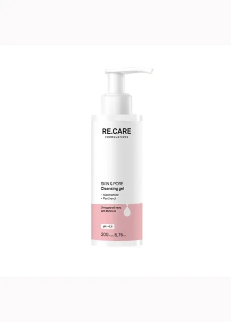 Очищаючий гель для обличчя Skin & Pore Cleansing gel, 200 мл Re.Care (343051636)