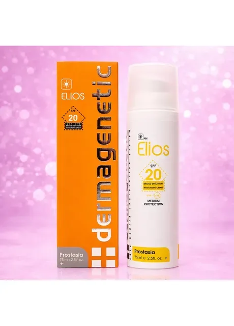 Сонцезахисний флюїд крем для обличчя Еліос SPF 20 нова формула Elios 75 мл Dermagenetic (407230091)